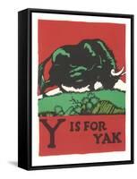 Y is for Yak-null-Framed Stretched Canvas