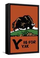 Y is for Yak-Charles Buckles Falls-Framed Stretched Canvas