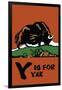 Y is for Yak-Charles Buckles Falls-Framed Art Print