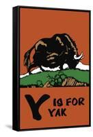 Y is for Yak-Charles Buckles Falls-Framed Stretched Canvas