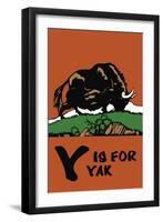 Y is for Yak-Charles Buckles Falls-Framed Art Print