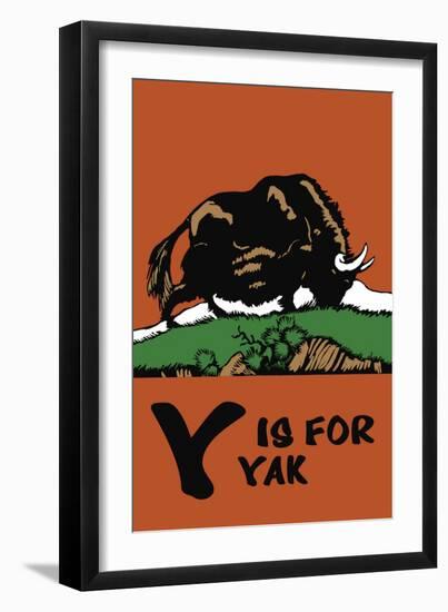 Y is for Yak-Charles Buckles Falls-Framed Art Print