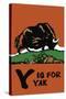 Y is for Yak-Charles Buckles Falls-Stretched Canvas