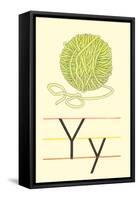 Y Is for Yarn-null-Framed Stretched Canvas