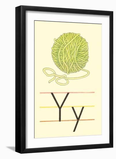 Y Is for Yarn-null-Framed Art Print