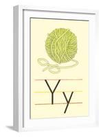 Y Is for Yarn-null-Framed Art Print