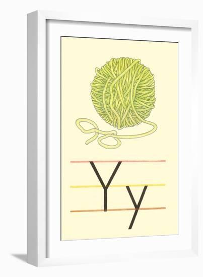 Y Is for Yarn-null-Framed Art Print