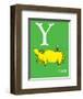 Y is for Yawn (green)-Theodor (Dr. Seuss) Geisel-Framed Art Print