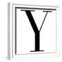 Y is for You on White-Mercedes Lopez Charro-Framed Art Print