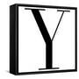 Y is for You on White-Mercedes Lopez Charro-Framed Stretched Canvas