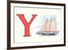 Y, Yacht-null-Framed Premium Giclee Print