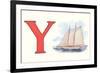 Y, Yacht-null-Framed Premium Giclee Print