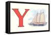 Y, Yacht-null-Framed Stretched Canvas
