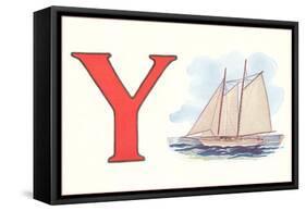 Y, Yacht-null-Framed Stretched Canvas