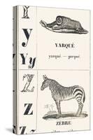 Y Z: Yarque — Zebra, 1850 (Engraving)-Louis Simon (1810-1870) Lassalle-Stretched Canvas