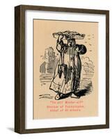 'Ya-ah! Macker-el! William of Trumpington, Abbot of St. Alban's',-John Leech-Framed Giclee Print