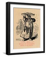 'Ya-ah! Macker-el! William of Trumpington, Abbot of St. Alban's',-John Leech-Framed Giclee Print