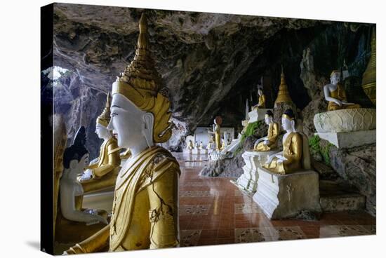 Ya Teak Pyan Cave, Hpa An, Kayin State (Karen State), Myanmar (Burma), Asia-Nathalie Cuvelier-Stretched Canvas