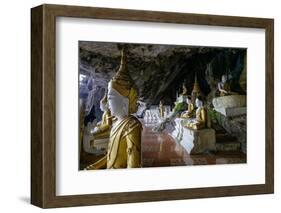 Ya Teak Pyan Cave, Hpa An, Kayin State (Karen State), Myanmar (Burma), Asia-Nathalie Cuvelier-Framed Photographic Print