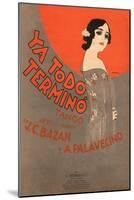 Ya Todo Termino Tango Music Sheet Cover-Leopoldo Metlicovitz-Mounted Giclee Print