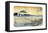 Yabase No Kihan. Fishing Boats Returning to Yabase, C1834-Ando Hiroshige-Framed Stretched Canvas