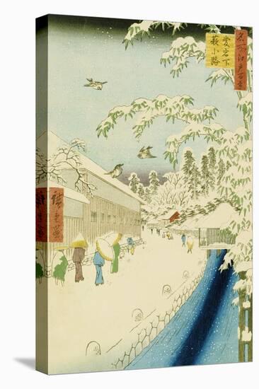 Yabu Street Below Atago-Ando Hiroshige-Stretched Canvas