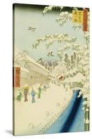 Yabu Street Below Atago-Ando Hiroshige-Stretched Canvas