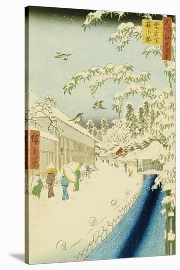 Yabu Street Below Atago-Ando Hiroshige-Stretched Canvas