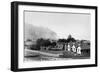 Yachats, Oregon - View of Garrison's Tourist Court-Lantern Press-Framed Art Print