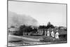 Yachats, Oregon - View of Garrison's Tourist Court-Lantern Press-Mounted Art Print