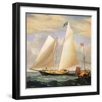 Yacht America, 1851-Fitz Hugh Lane-Framed Giclee Print