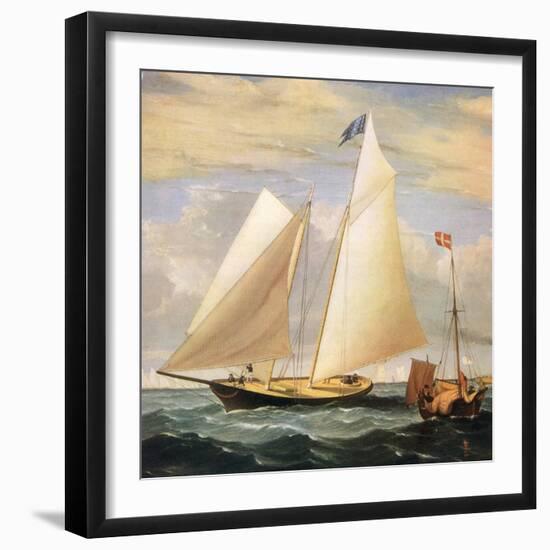 Yacht America, 1851-Fitz Hugh Lane-Framed Giclee Print