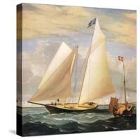 Yacht America, 1851-Fitz Hugh Lane-Stretched Canvas