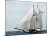 Yacht "America," First Winner of the America's Cup Race, in a Later Rig-null-Mounted Giclee Print
