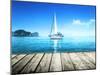 Yacht and Wooden Platform-Iakov Kalinin-Mounted Photographic Print