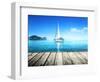 Yacht and Wooden Platform-Iakov Kalinin-Framed Photographic Print