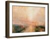 Yacht Approaching the Coast-J M W Turner-Framed Giclee Print