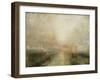 Yacht Approaching the Coast-J. M. W. Turner-Framed Giclee Print