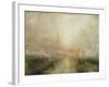 Yacht Approaching the Coast-J. M. W. Turner-Framed Giclee Print