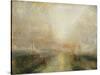 Yacht Approaching the Coast-J. M. W. Turner-Stretched Canvas