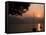 Yacht at Sunset, Lake Maggiore, Italy-Peter Thompson-Framed Stretched Canvas