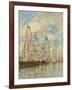 Yacht Basin at Trouville-Deauville, c.1895-6-Eugene Louis Boudin-Framed Giclee Print