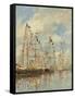 Yacht Basin at Trouville-Deauville, c.1895-6-Eugene Louis Boudin-Framed Stretched Canvas