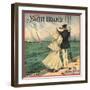 Yacht Brand - Rialto, California - Citrus Crate Label-Lantern Press-Framed Art Print