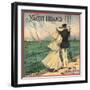 Yacht Brand - Rialto, California - Citrus Crate Label-Lantern Press-Framed Art Print