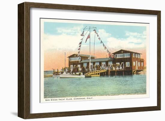 Yacht Club, Coronado, San Diego, California-null-Framed Art Print