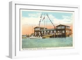 Yacht Club, Coronado, San Diego, California-null-Framed Art Print