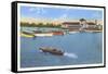 Yacht Club, Detroit, Michigan-null-Framed Stretched Canvas