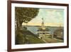 Yacht Club, Edgewood, Rhode Island-null-Framed Art Print