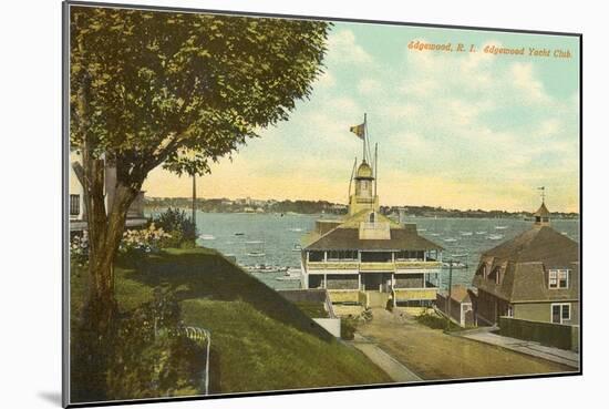 Yacht Club, Edgewood, Rhode Island-null-Mounted Art Print